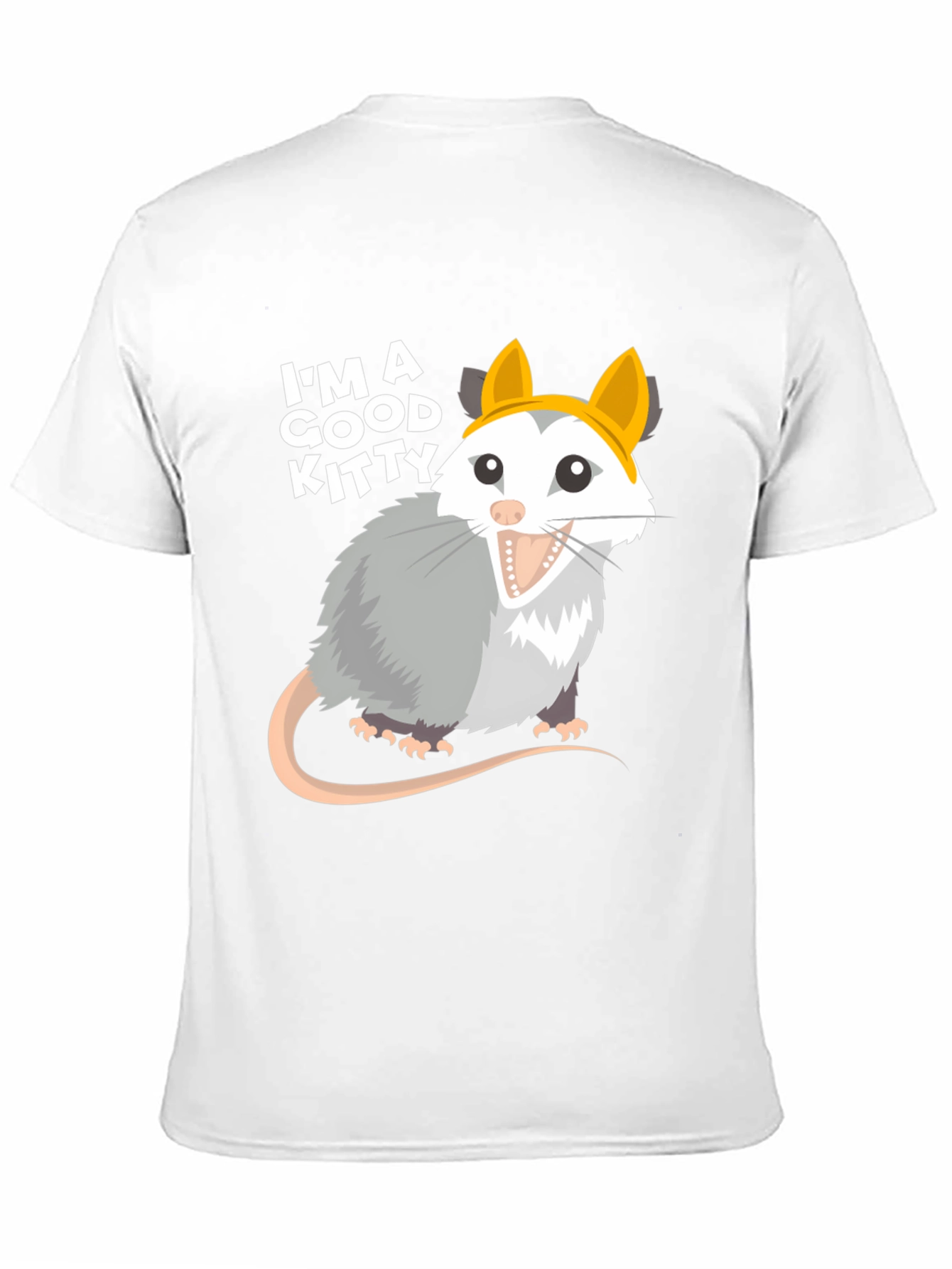 Black I'm A Good Kitty Opossum T-Shirt - Funny Animal Tee view 11