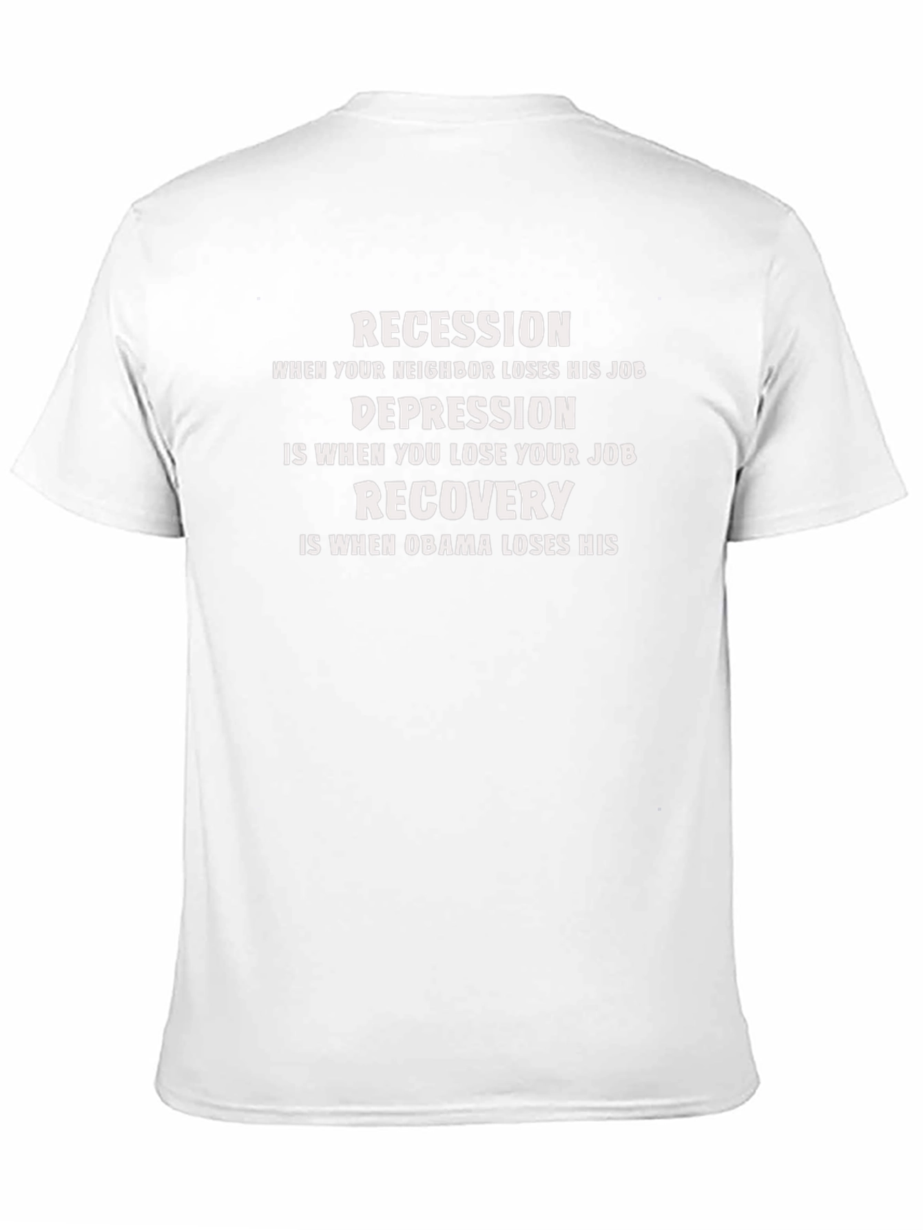 Black Recession, Depression, Recovery T-Shirt view 11
