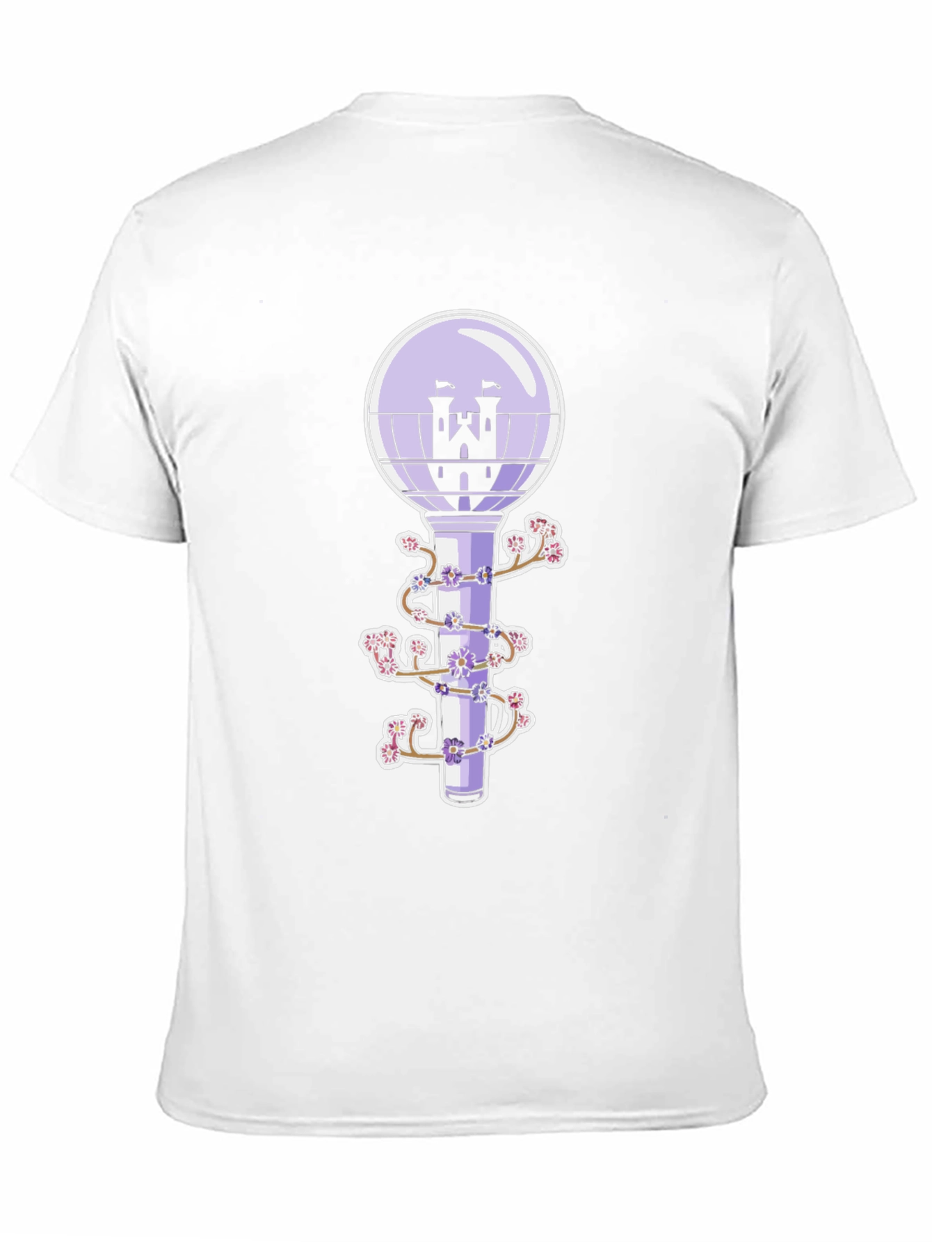 Black Fantasy Castle Lightstick Graphic Tee view 11