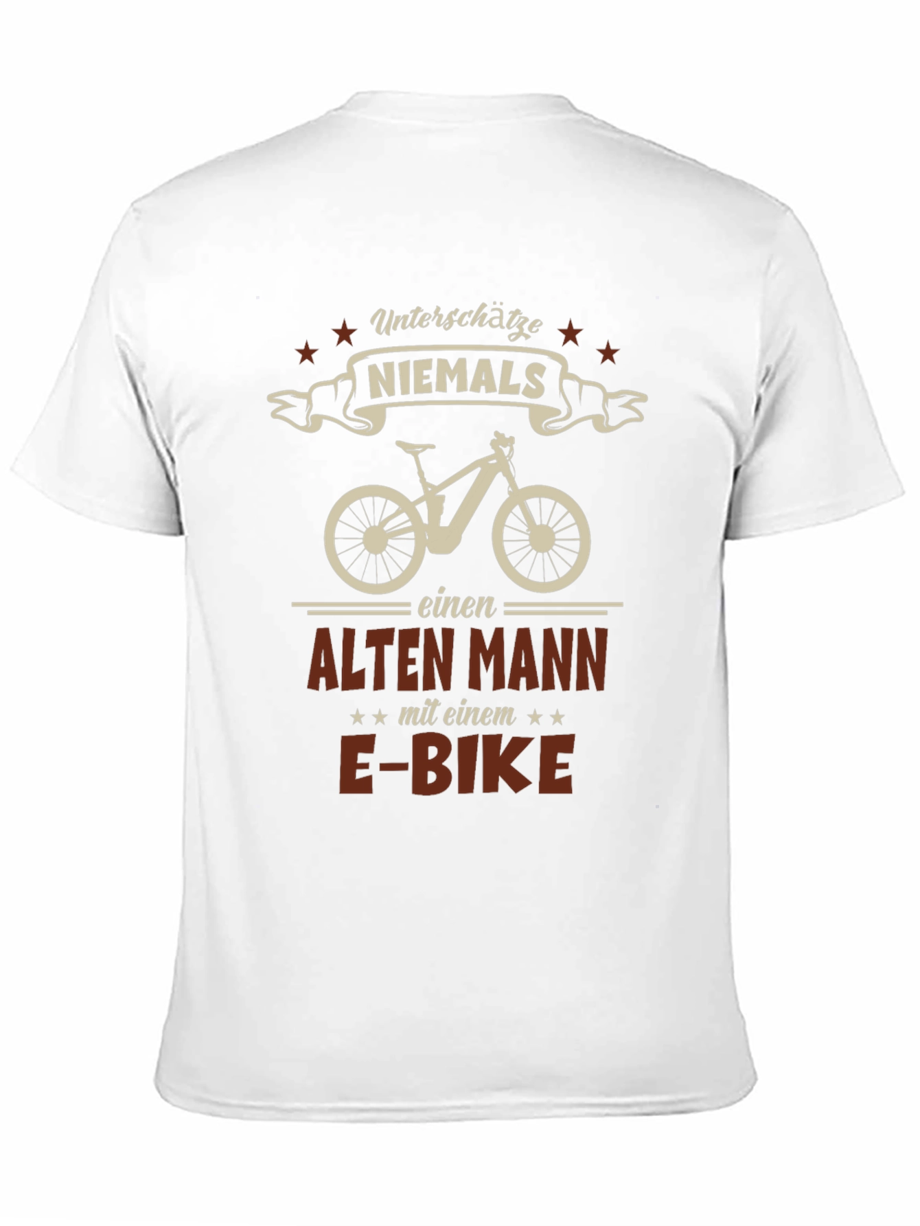 Black E-Bike Old Man Graphic Tee - Black view 11