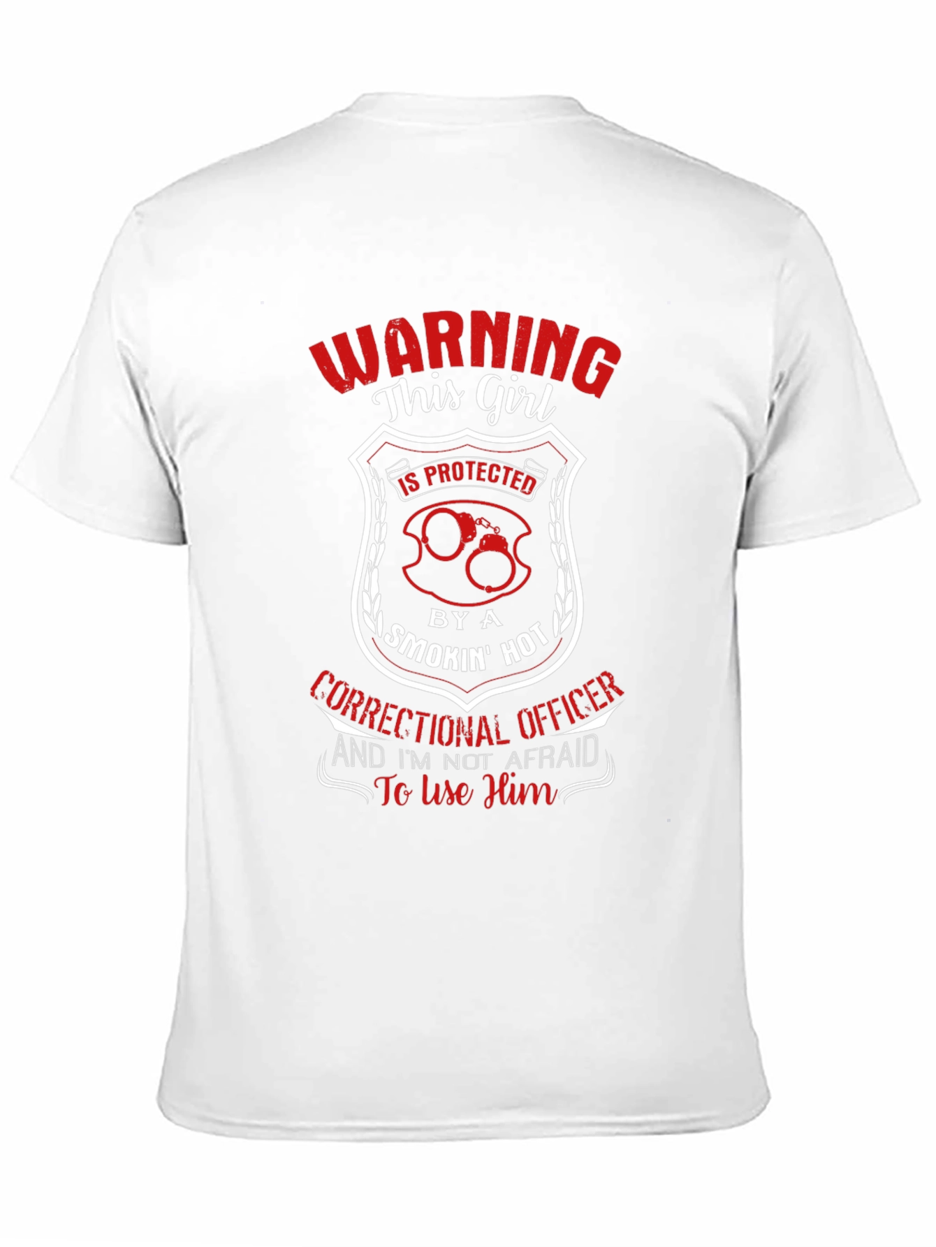 Black Correctional Officer's Girlfriends T-Shirt view 11