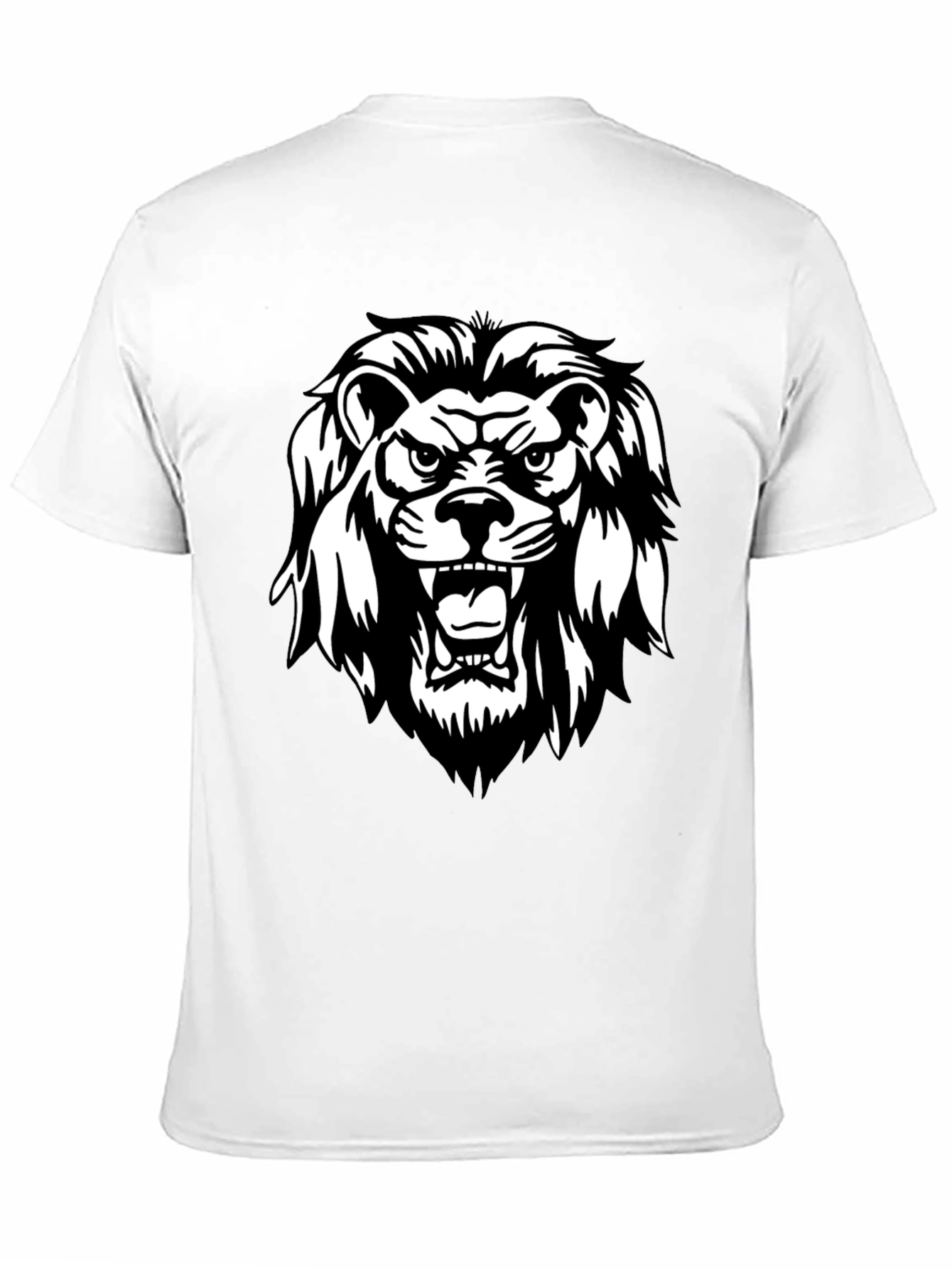Black Black Lion Graphic Tee - Fierce & Stylish view 11