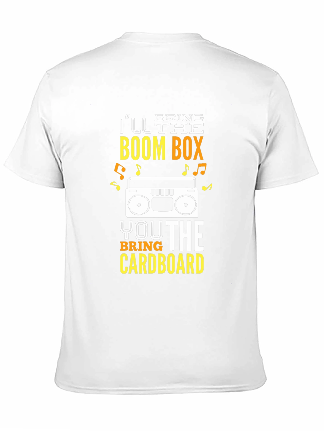 Black Boombox & Cardboard T-Shirt - Dance Party Tee view 11