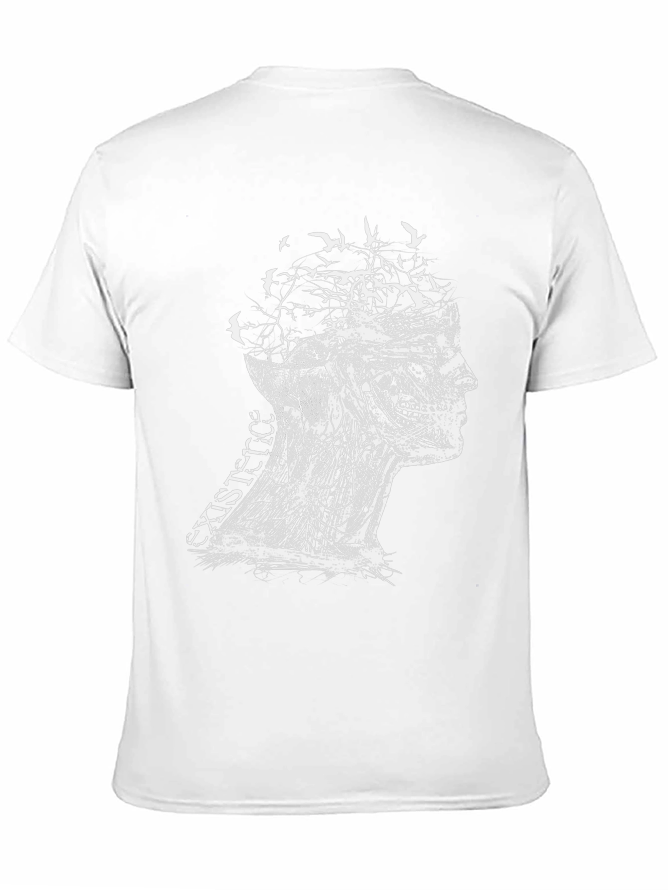 Black Existence Graphic Print Black T-Shirt view 11