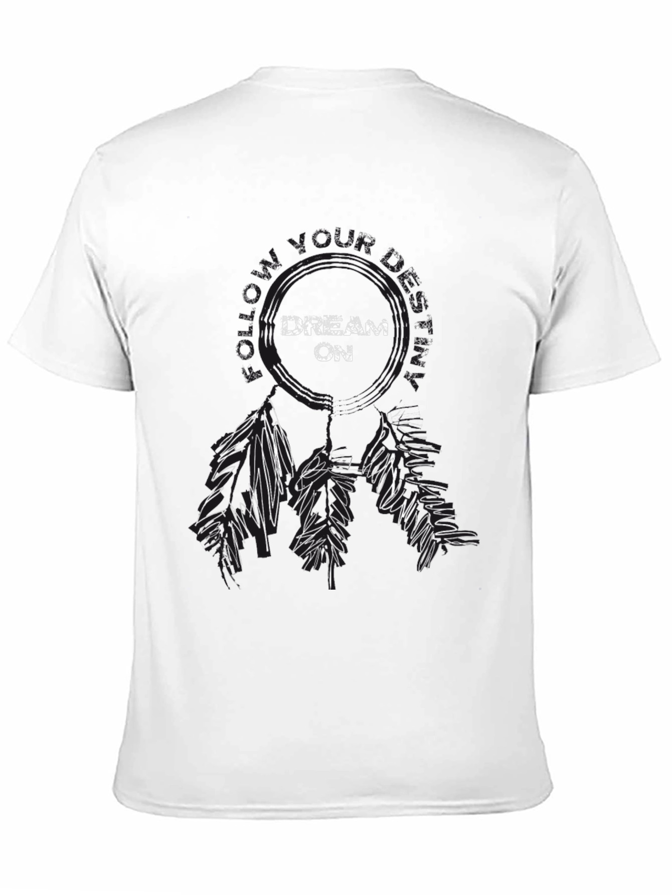 Black Dream On Graphic Tee - Black Casual Shirt view 11