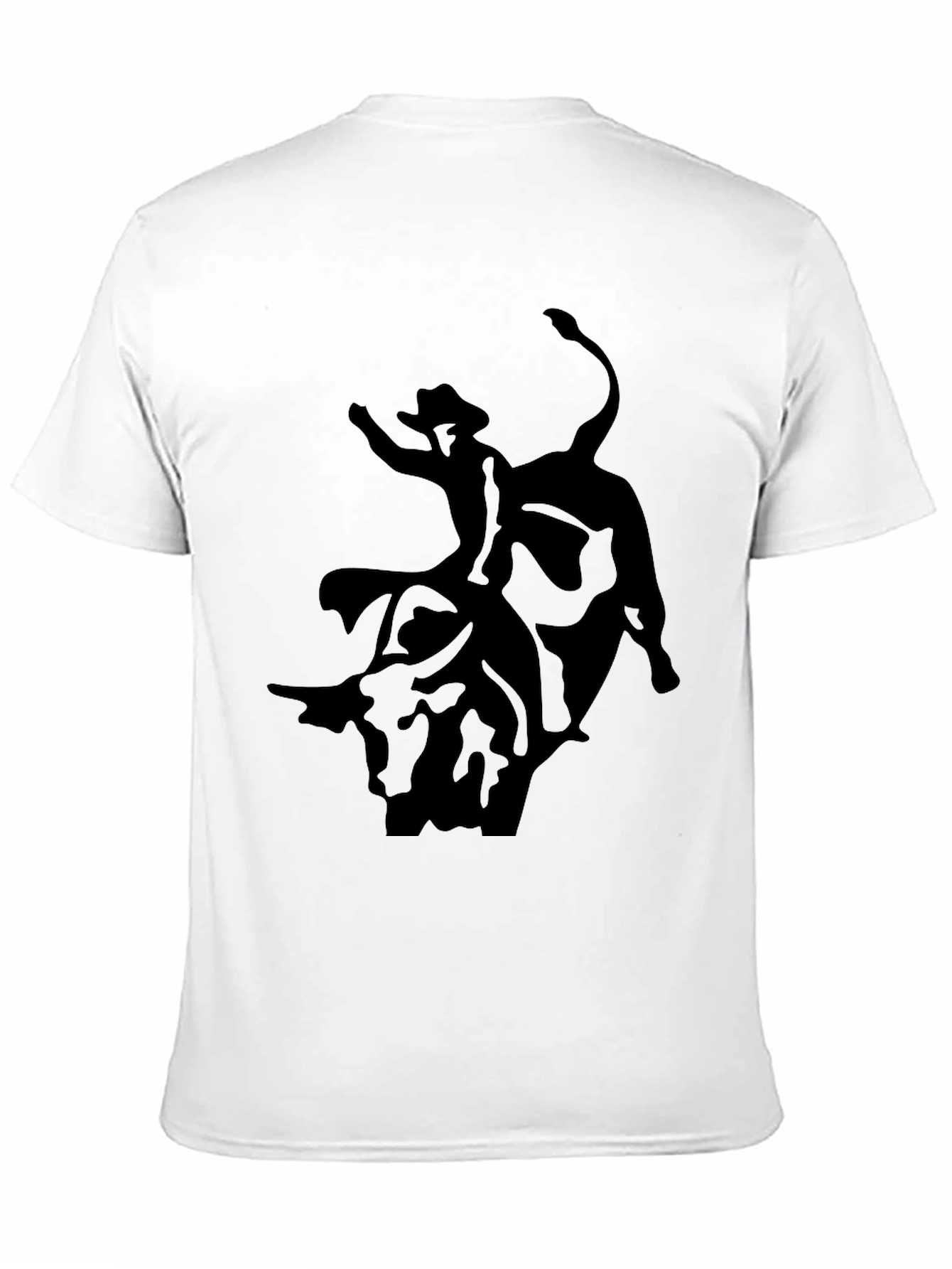 Black Rodeo Rider Graphic Tee - Black Cotton Blend Shirt view 11