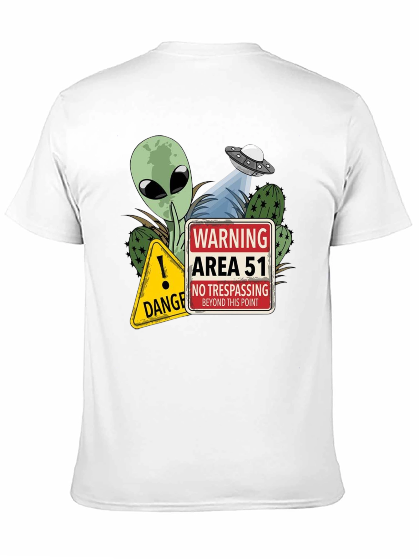 Area 51 Alien UFO Graphic T-Shirt - 11