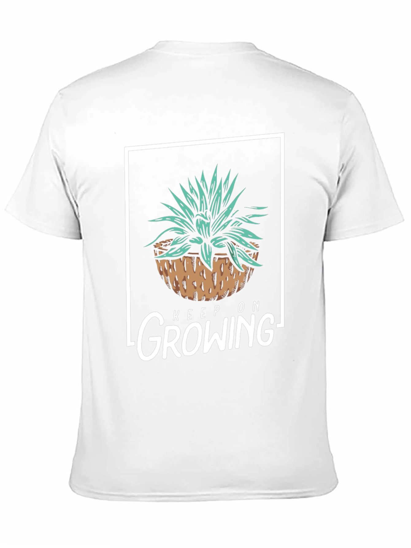 Black Keep On Growing T-Shirt - Black Graphic Tee view 11