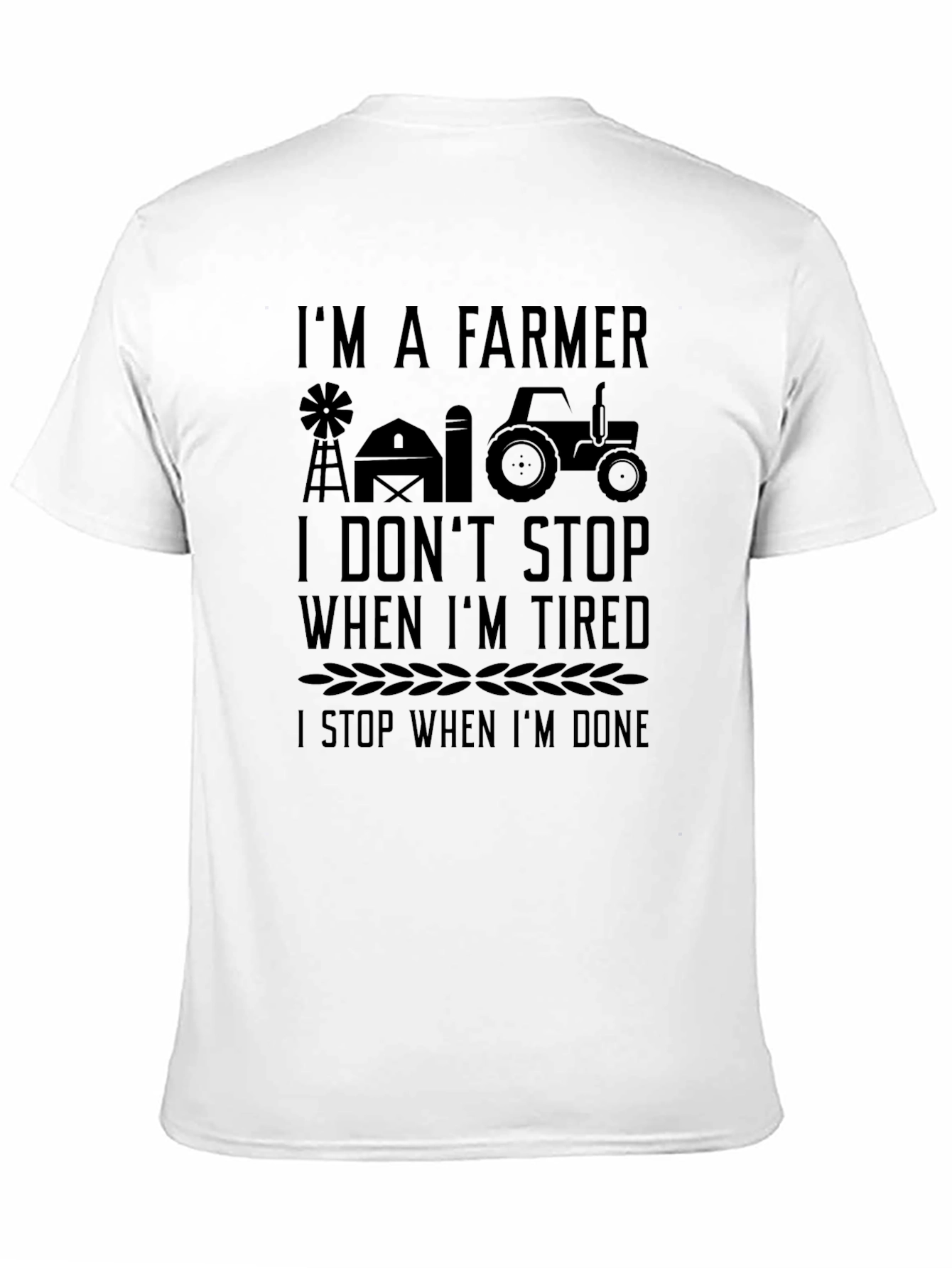 Black I'm a Farmer T-Shirt: Farm Life Tee view 11