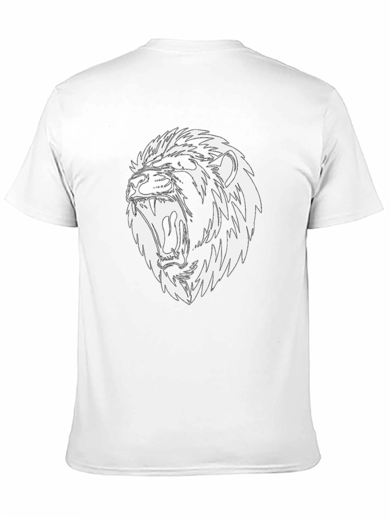 Black Lion Graphic Tee - Black Cotton Blend view 11