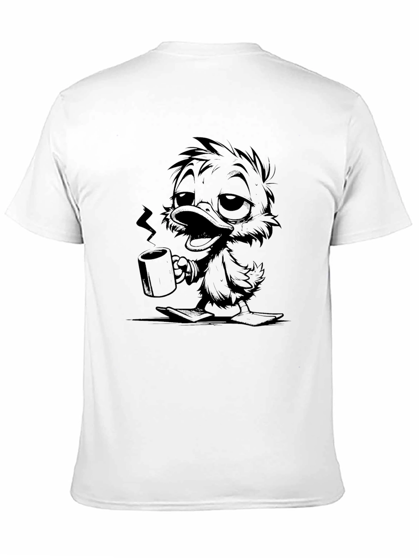 Black Coffee Duckling Graphic Tee view 11