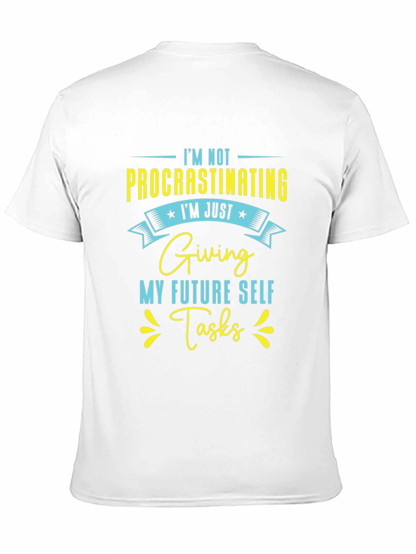 Black Funny "Procrastinating" Graphic T-Shirt view 11