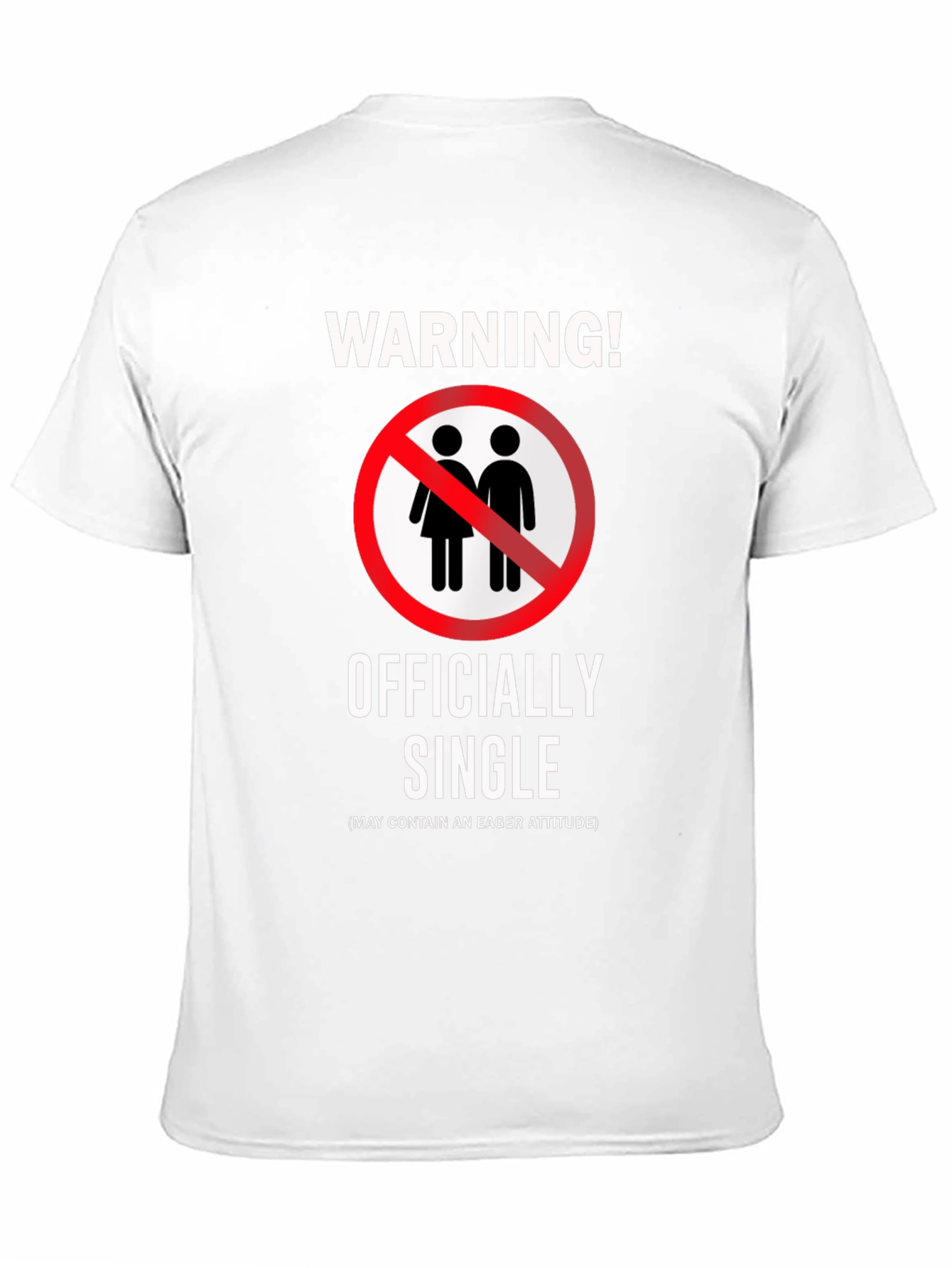 Black Officially Single Funny Novelty Graphic T-Shirt view 11