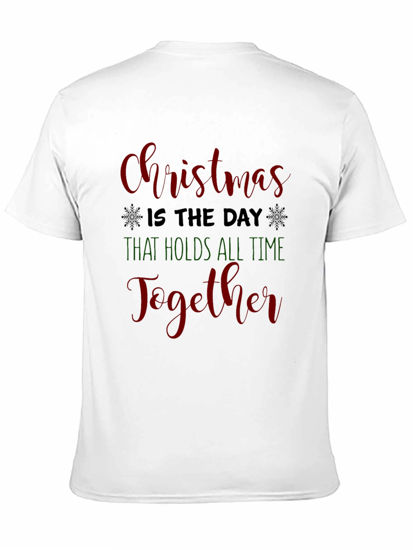Black Christmas Day Holiday Graphic Tee Shirt view 11
