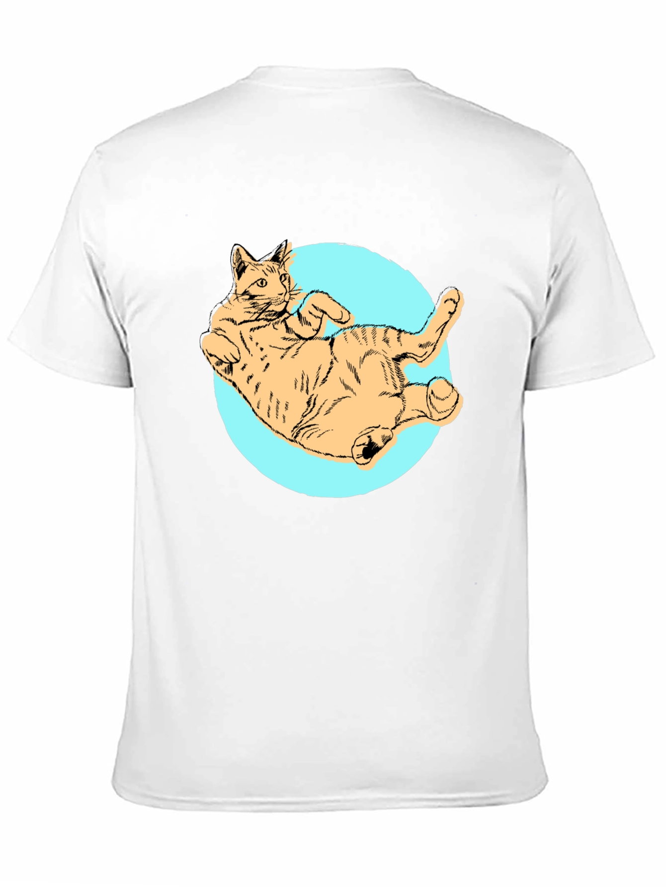 Black Cat Graphic Tee - Men's Black T-Shirt view 11