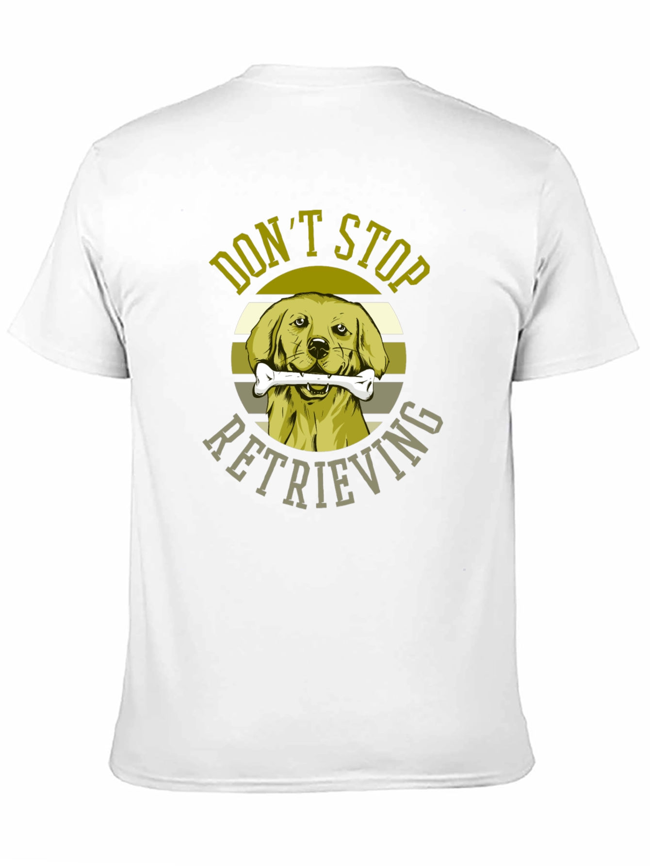 Black Don't Stop Retrieving Dog Graphic T-Shirt view 11