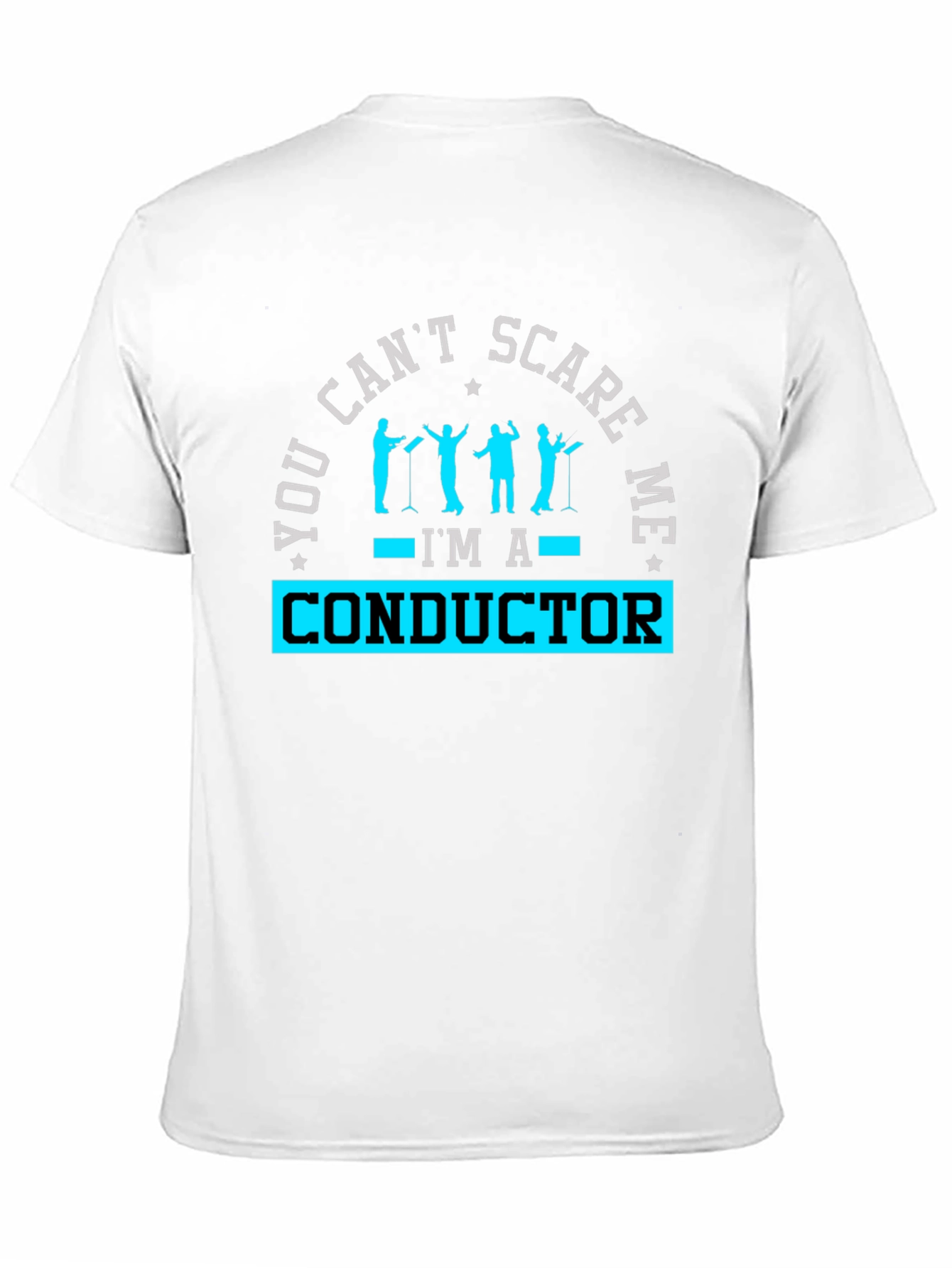 Black Conductor T-Shirt - You Can't Scare Me! view 11