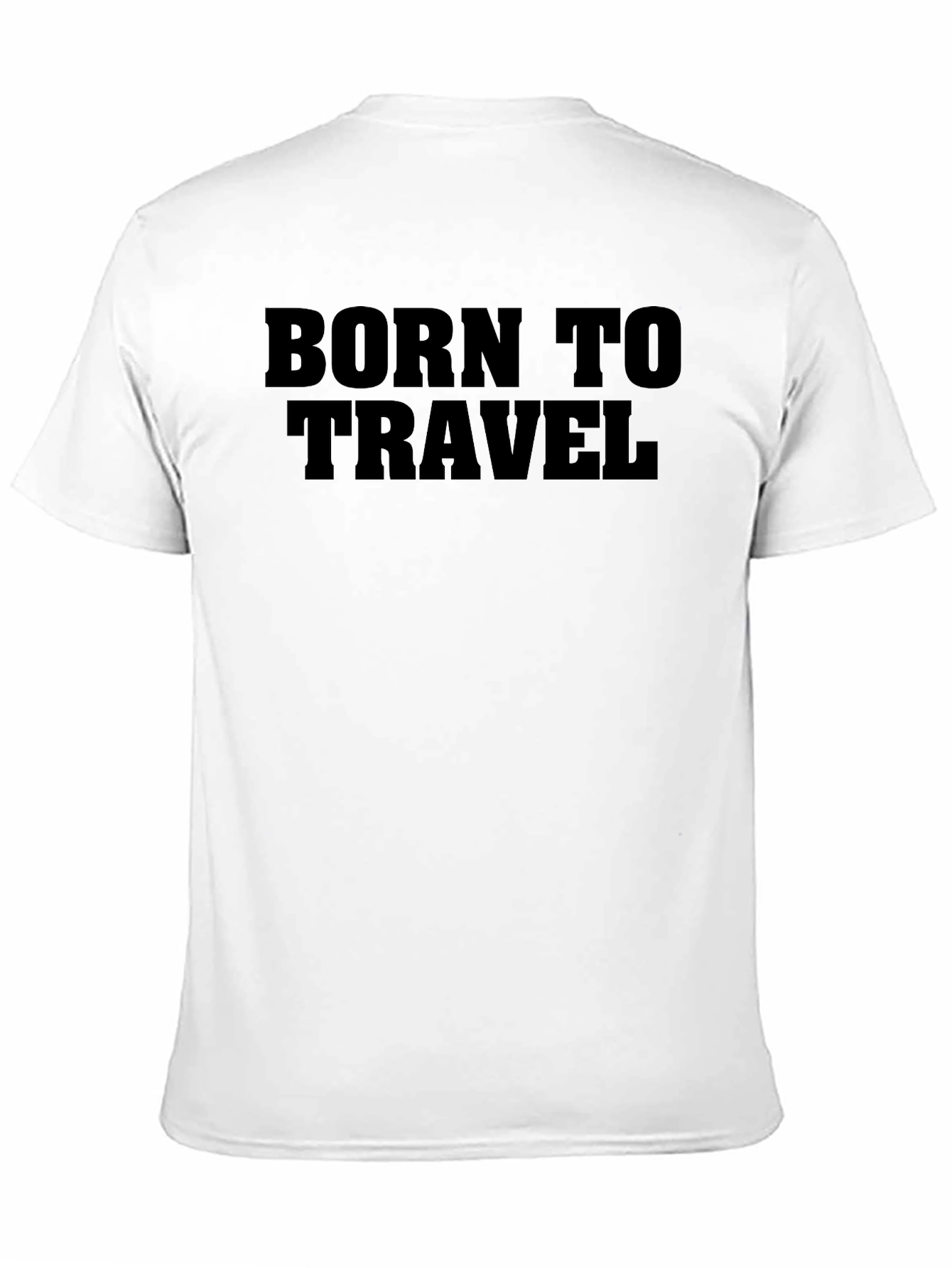 Black Born To Travel T-Shirt | Adventure Ready view 11