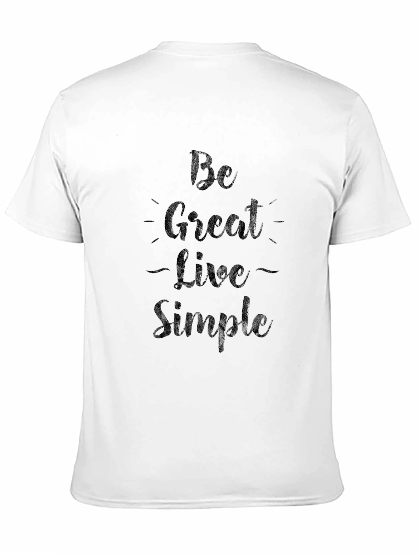 Black Be Great Live Simple Graphic Tee view 11