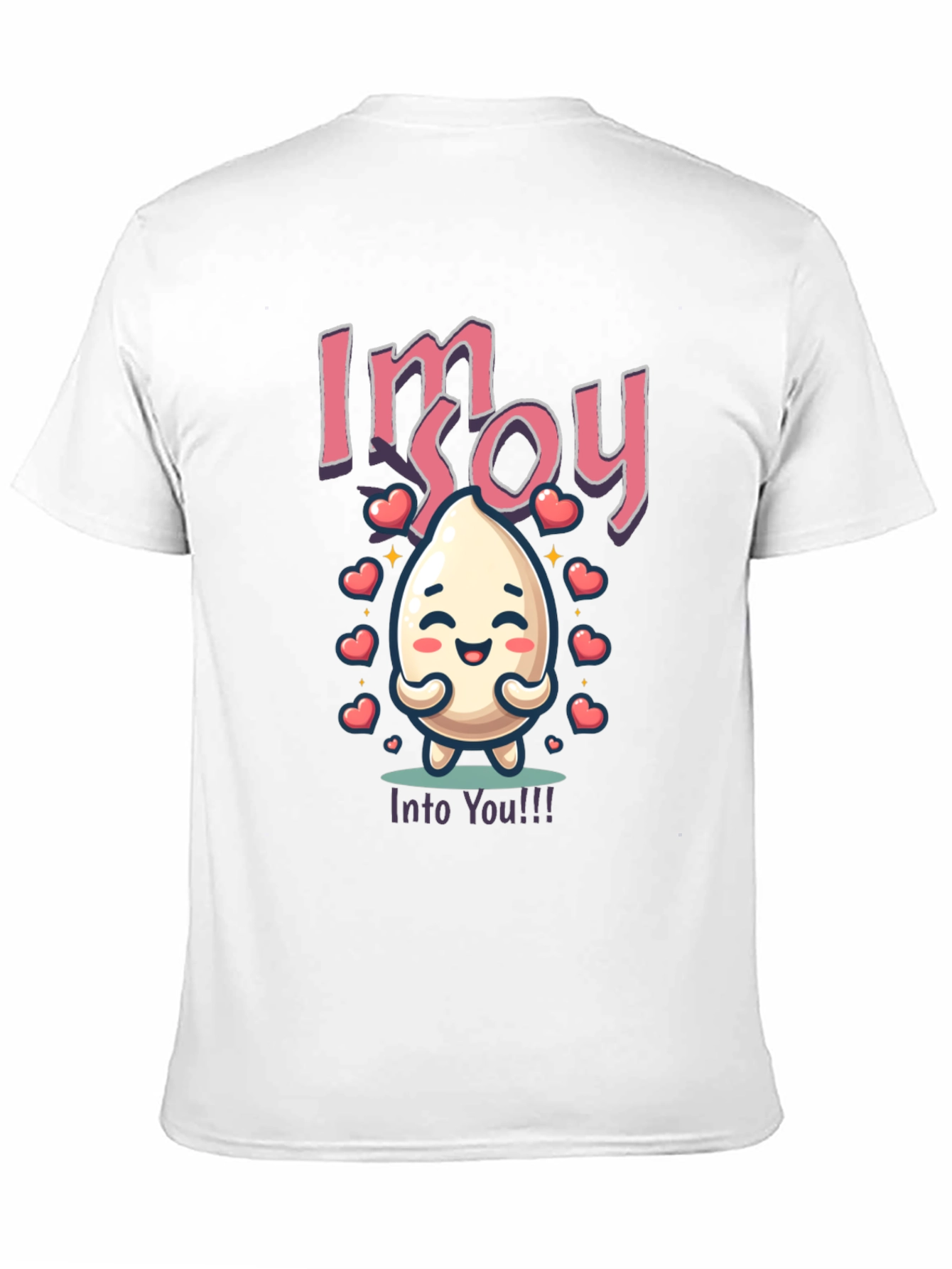 Black I'm Soy Into You T-Shirt - Cute Food Pun view 11