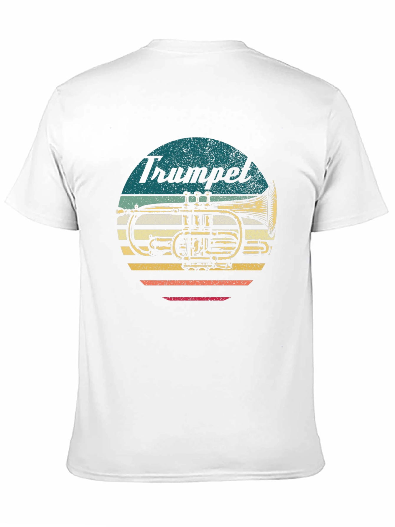 Black Vintage Trumpet Graphic T-Shirt - Retro Style view 11