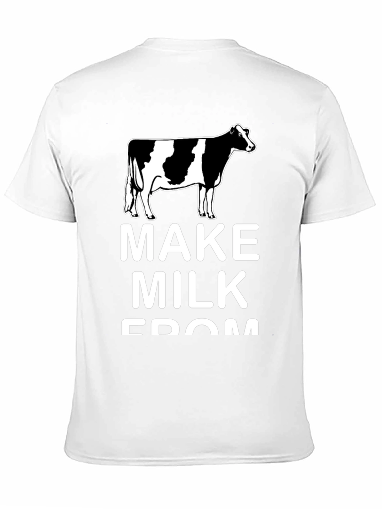 Black Make Milk From Cows Black Tee view 11