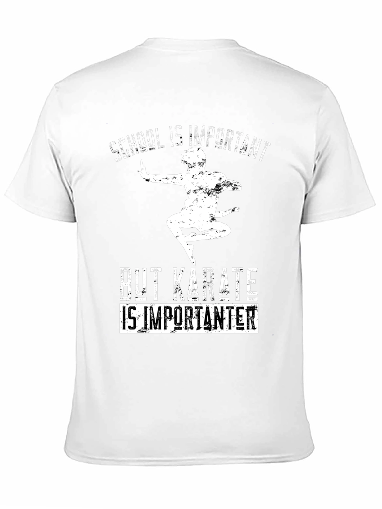 Black Karate Is Importanter T-Shirt - School Humor Tee view 11