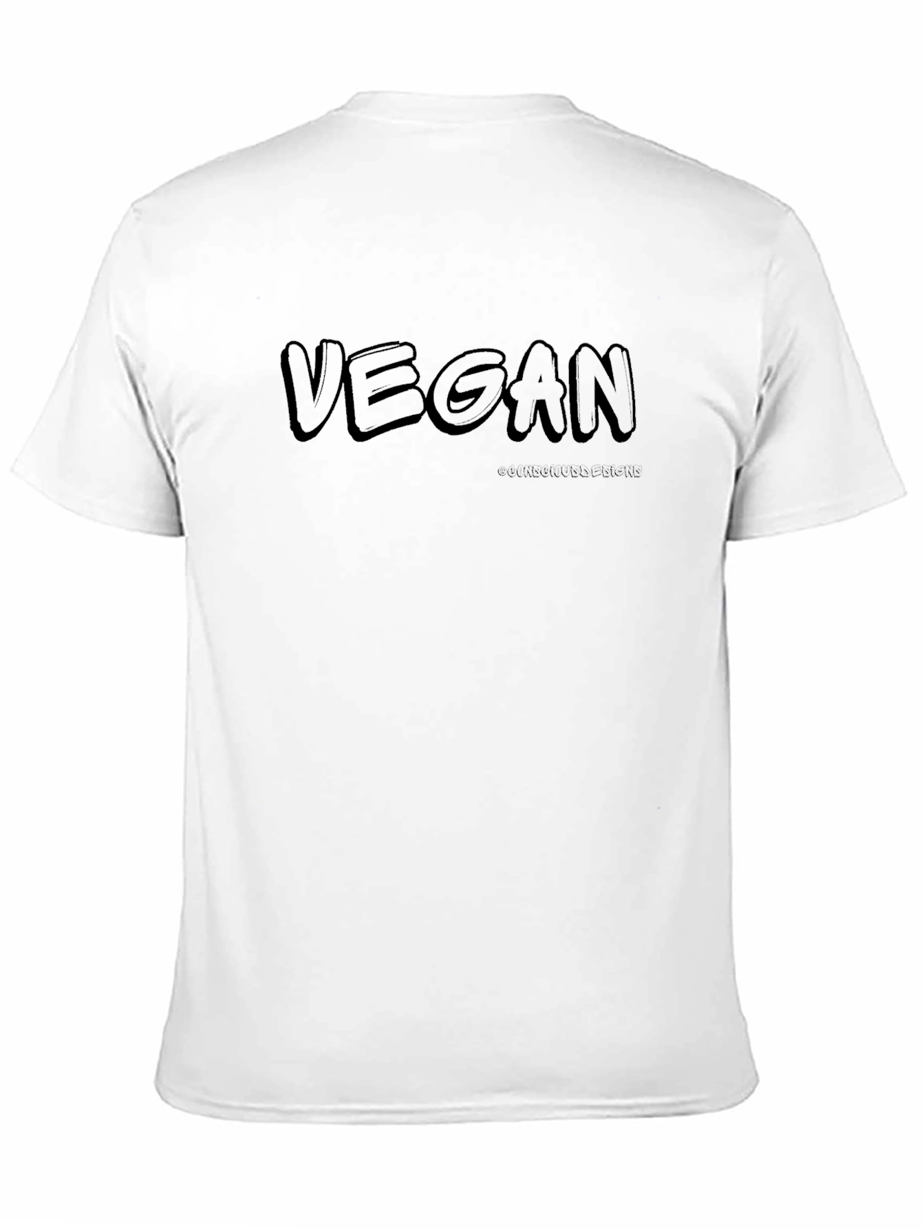 Black Vegan Black T-Shirt - Stylish Ethical Statement view 11