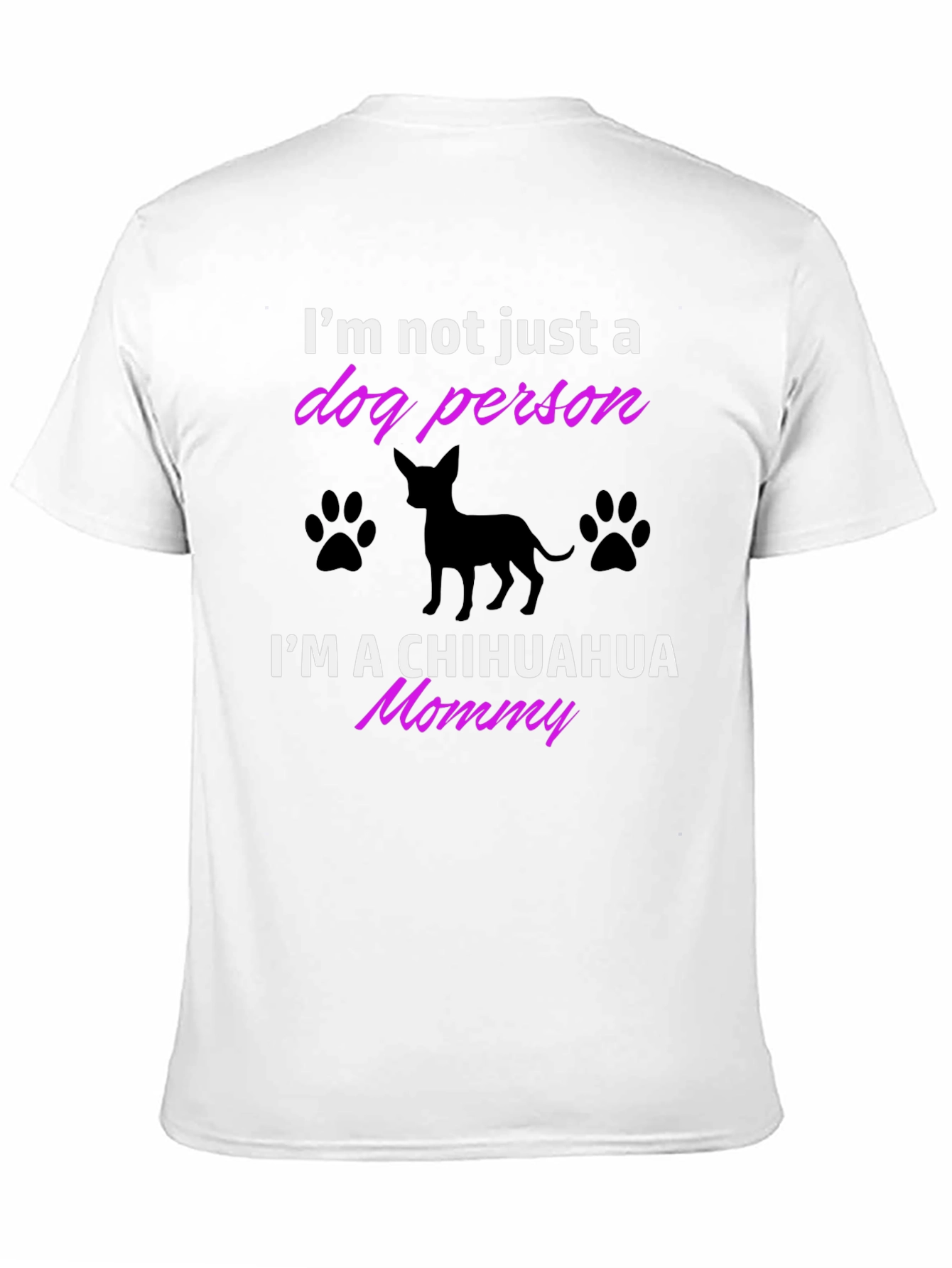 Black Chihuahua Mommy T-Shirt - Dog Lover Tee view 11