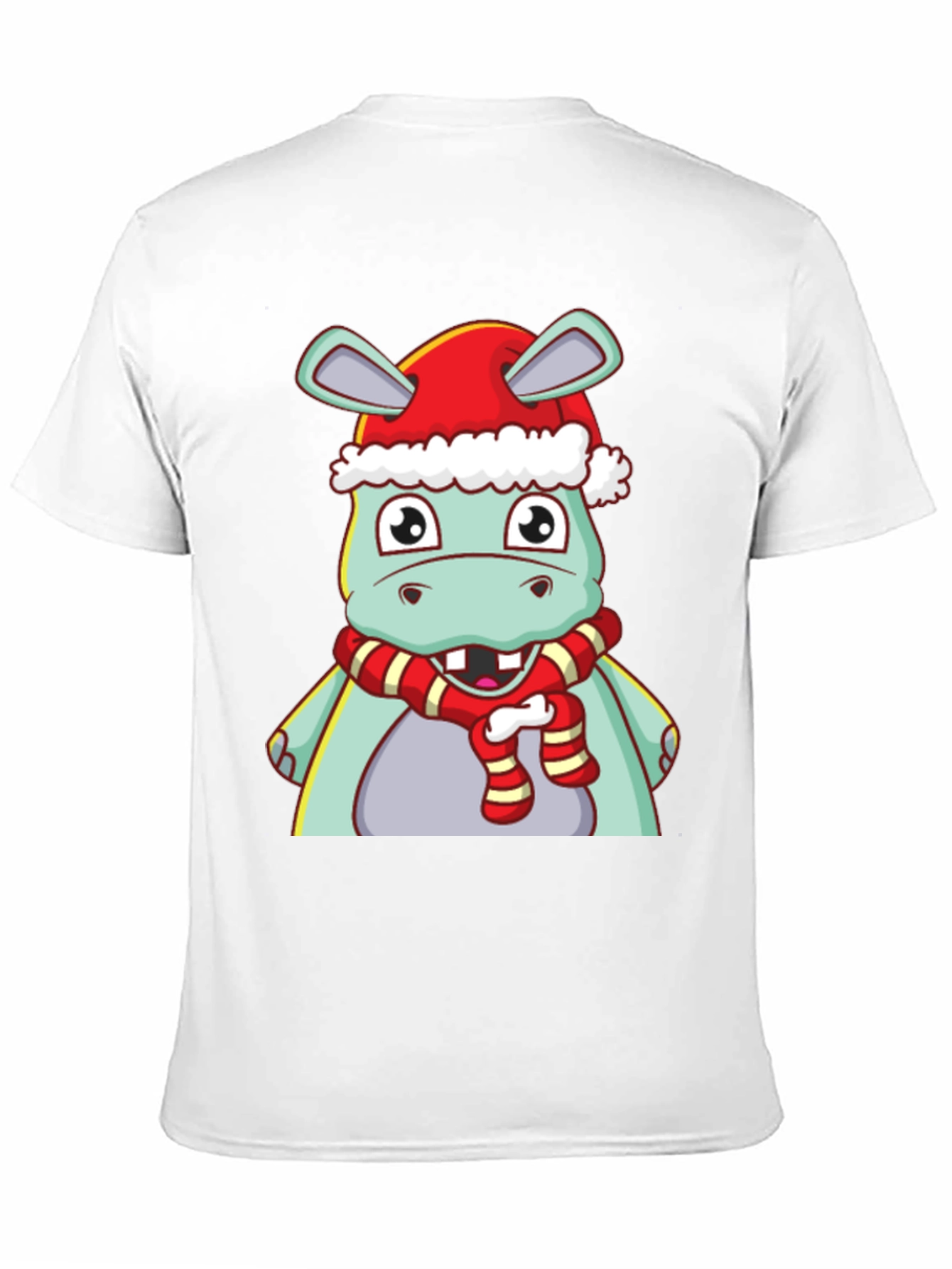 Black Festive Hippo T-Shirt view 11