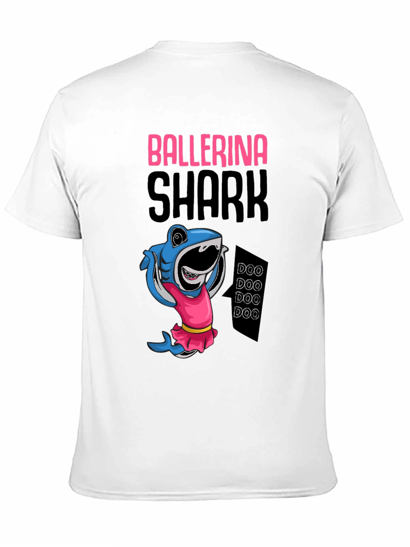 Black Ballerina Shark Black T-Shirt view 11