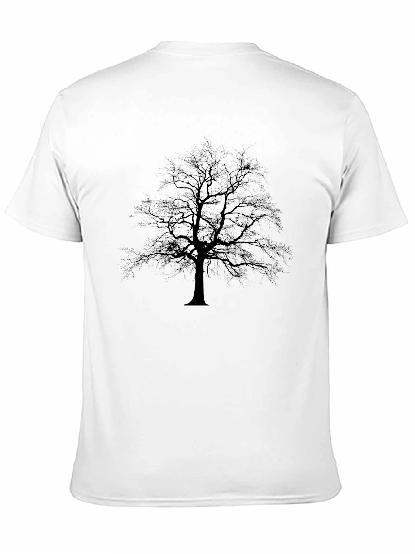 Black Black Tree Silhouette T-Shirt view 11