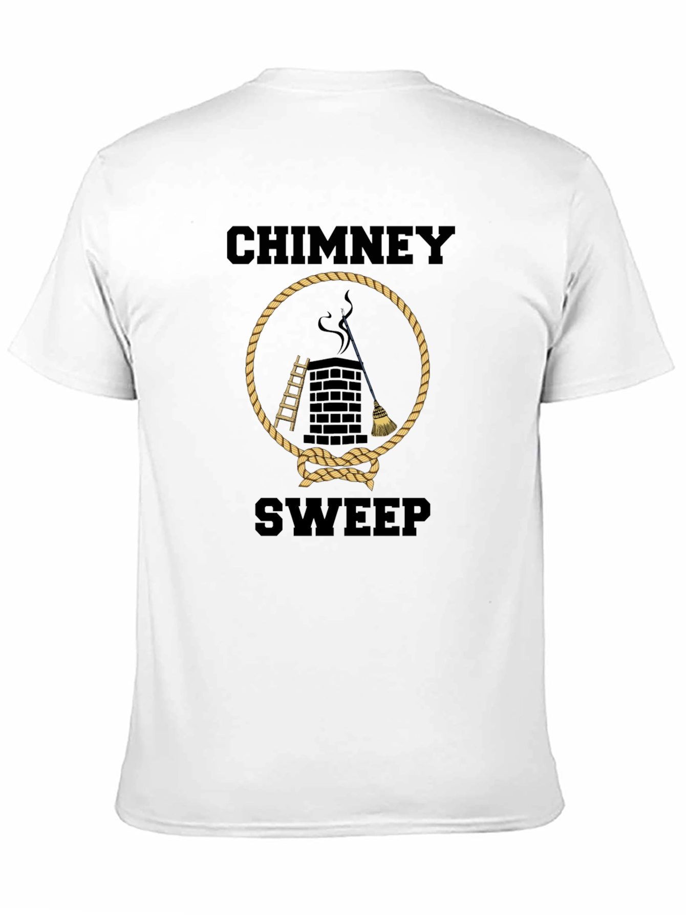 Black Chimney Sweep T-Shirt - Graphic Tee view 11