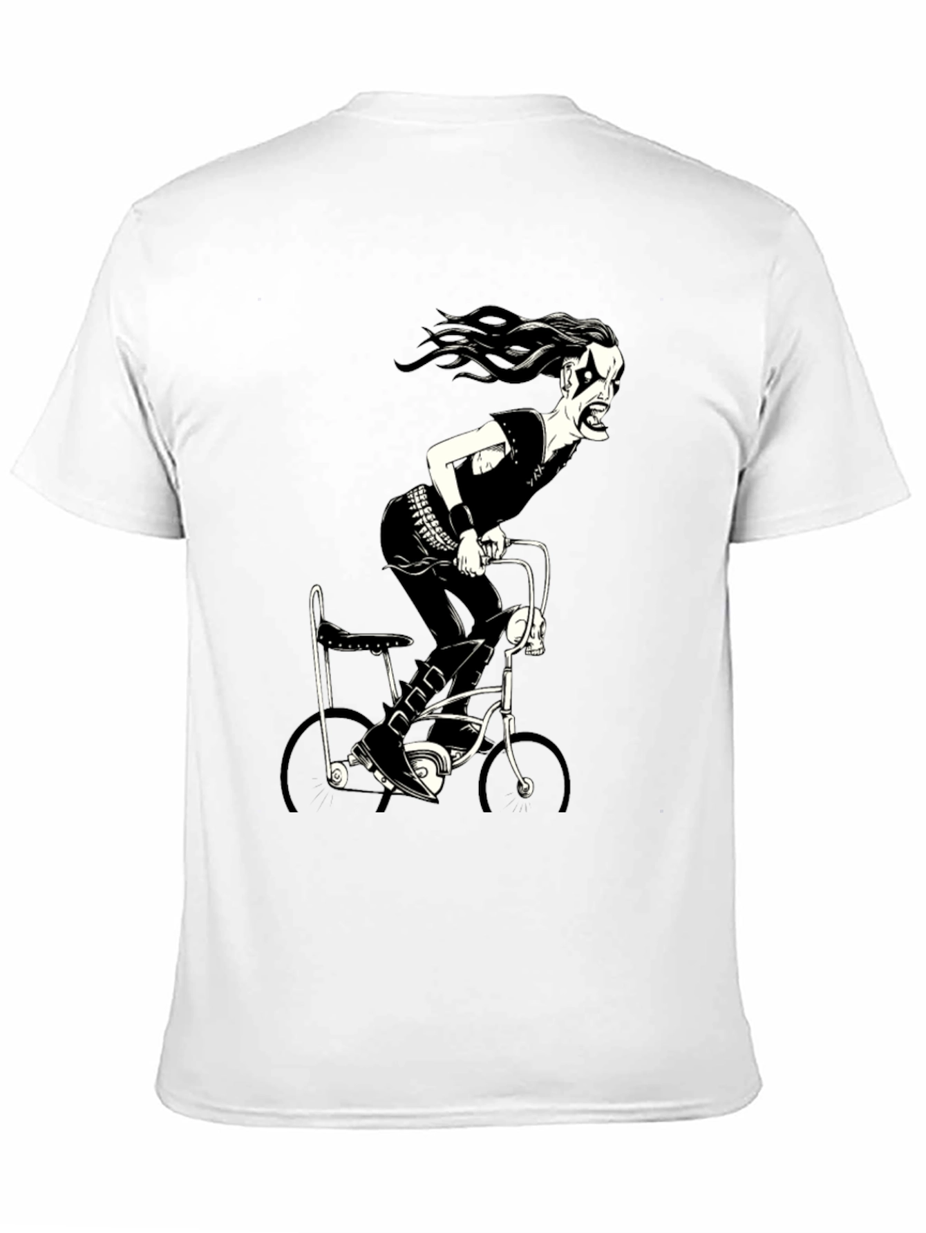 Black Black Metal Bike Rider Graphic T-Shirt view 11