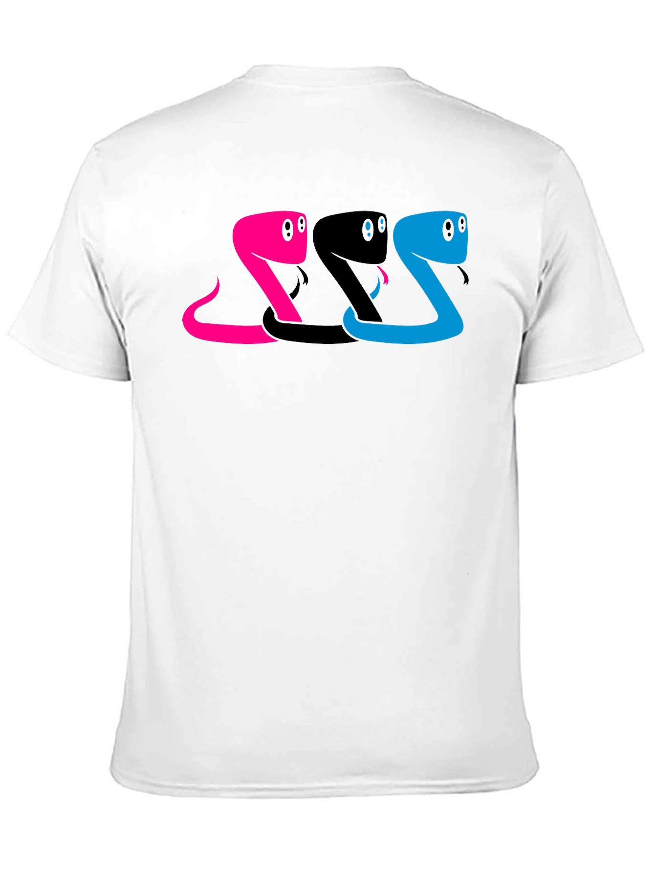 Black Snake Trio Graphic Tee - Black Cotton Shirt view 11