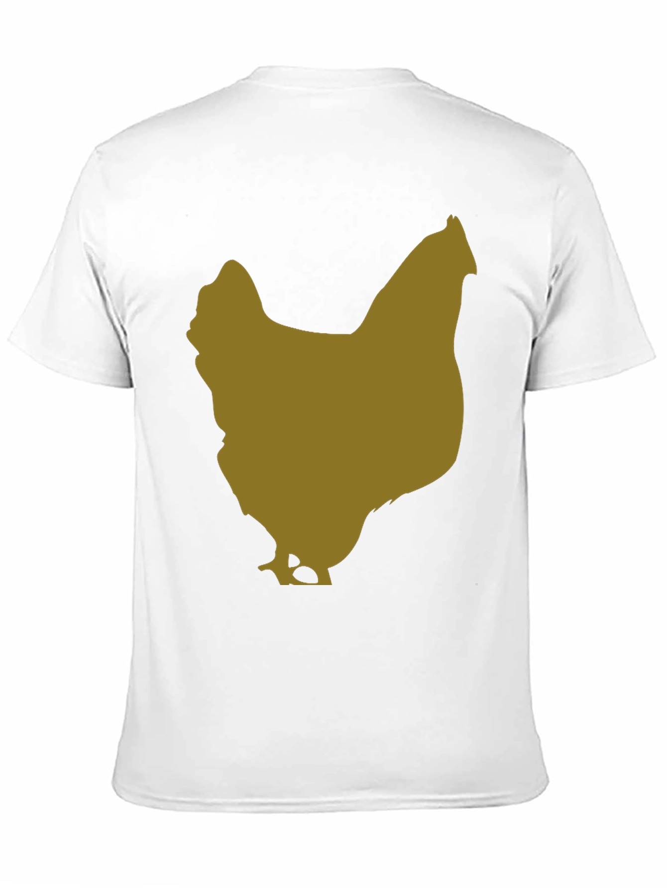 Black Chicken Silhouette Tee - Black Cotton Blend view 11