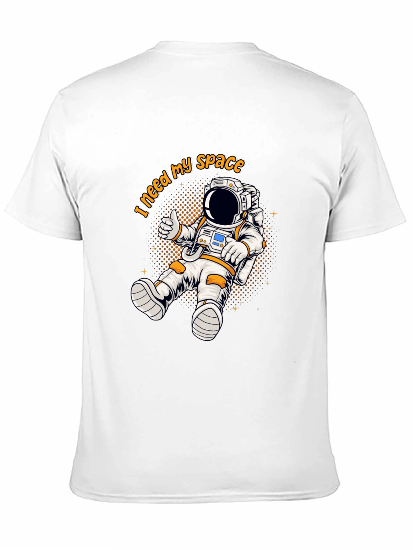 Black I Need My Space Astronaut Graphic T-Shirt view 11