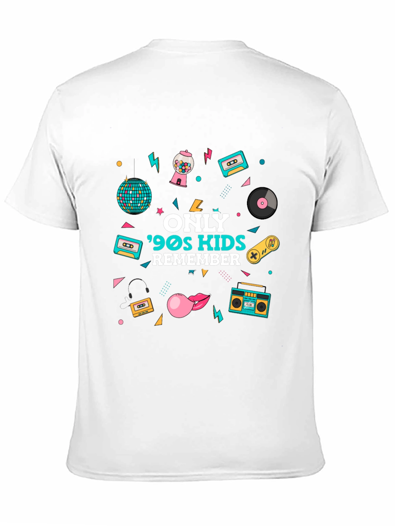 Black 90s Kids Remember Graphic T-Shirt view 11