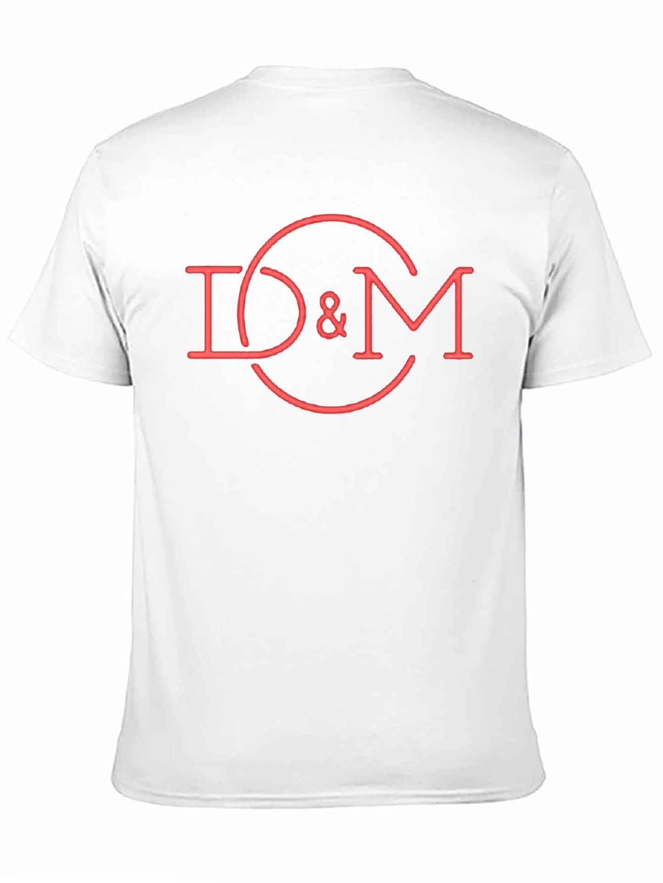Black D&M Red Graphic Tee - Cool Casual Cotton T-Shirt view 11