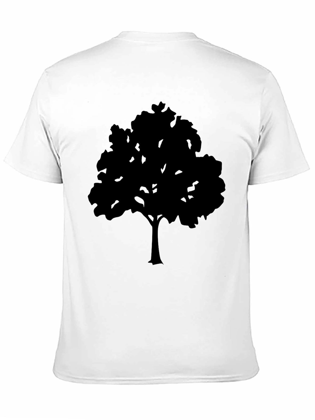 Black Black Tree Graphic Tee - Nature Inspired Design view 11