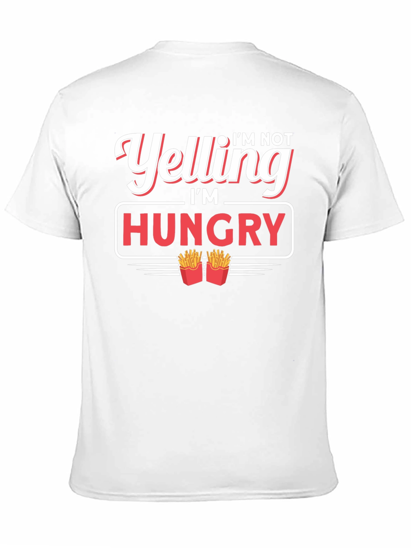 Black I'm Not Yelling I'm Hungry T-Shirt view 11