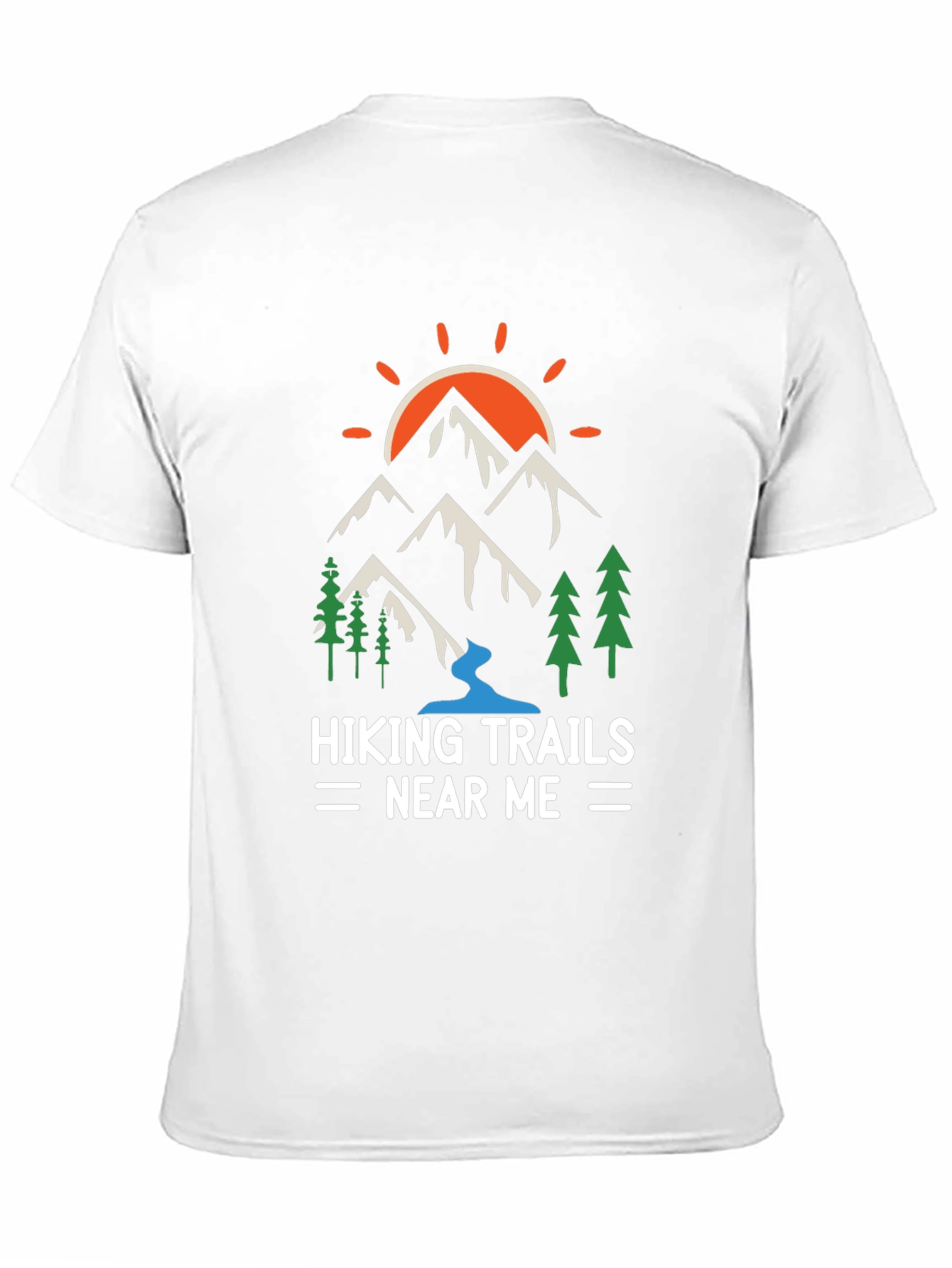 Black Hiking Trails Graphic Tee view 11