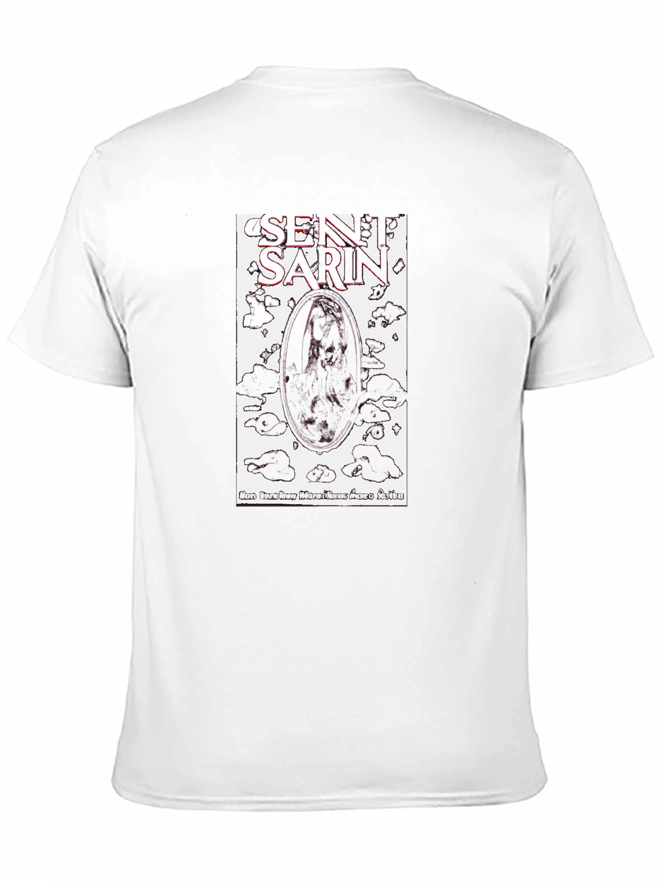 Black Sentient Sarin Graphic Tee - Black Cotton view 11