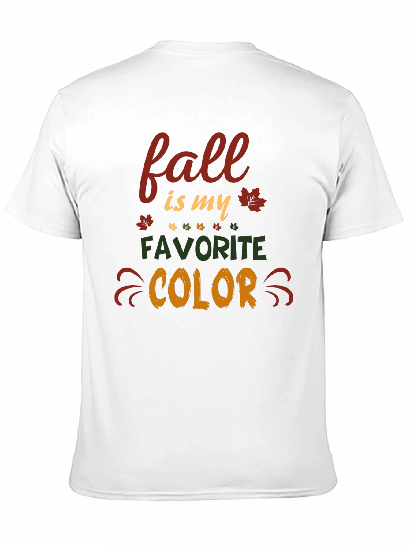 Black Fall is my favorite color T-shirt view 11