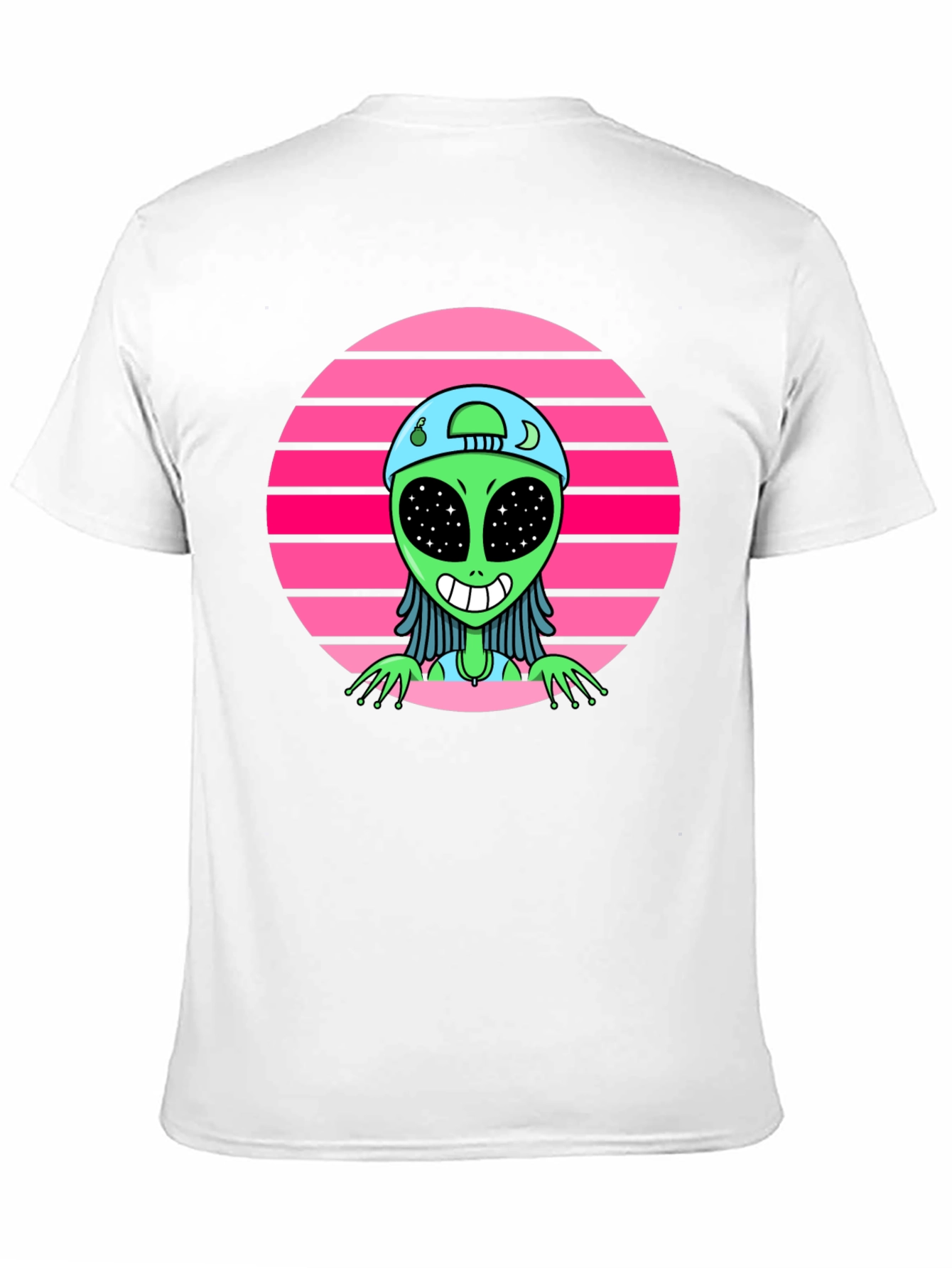 Black Retro Alien Graphic Tee view 11