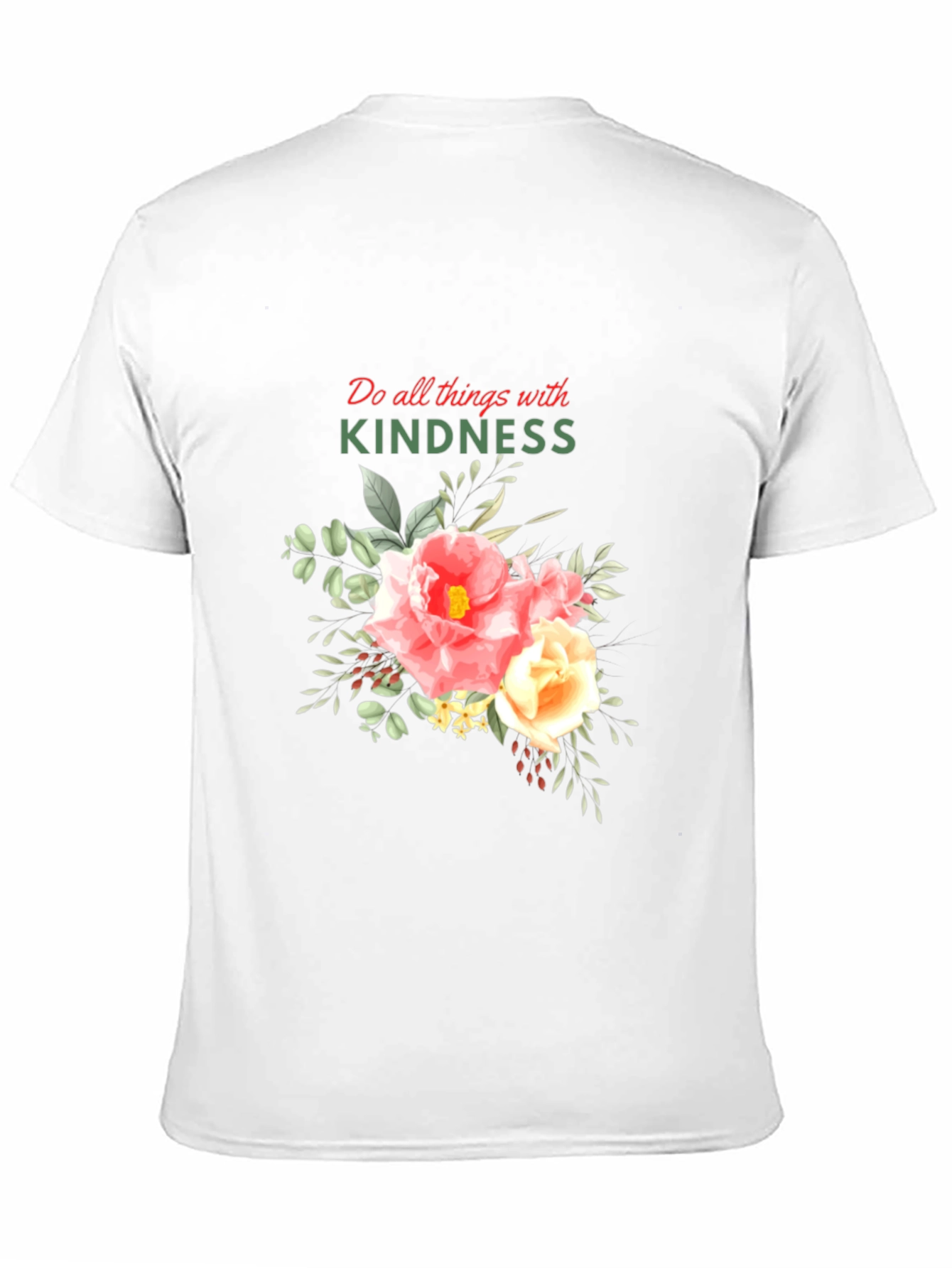 Black Kindness Floral Graphic T-Shirt view 11