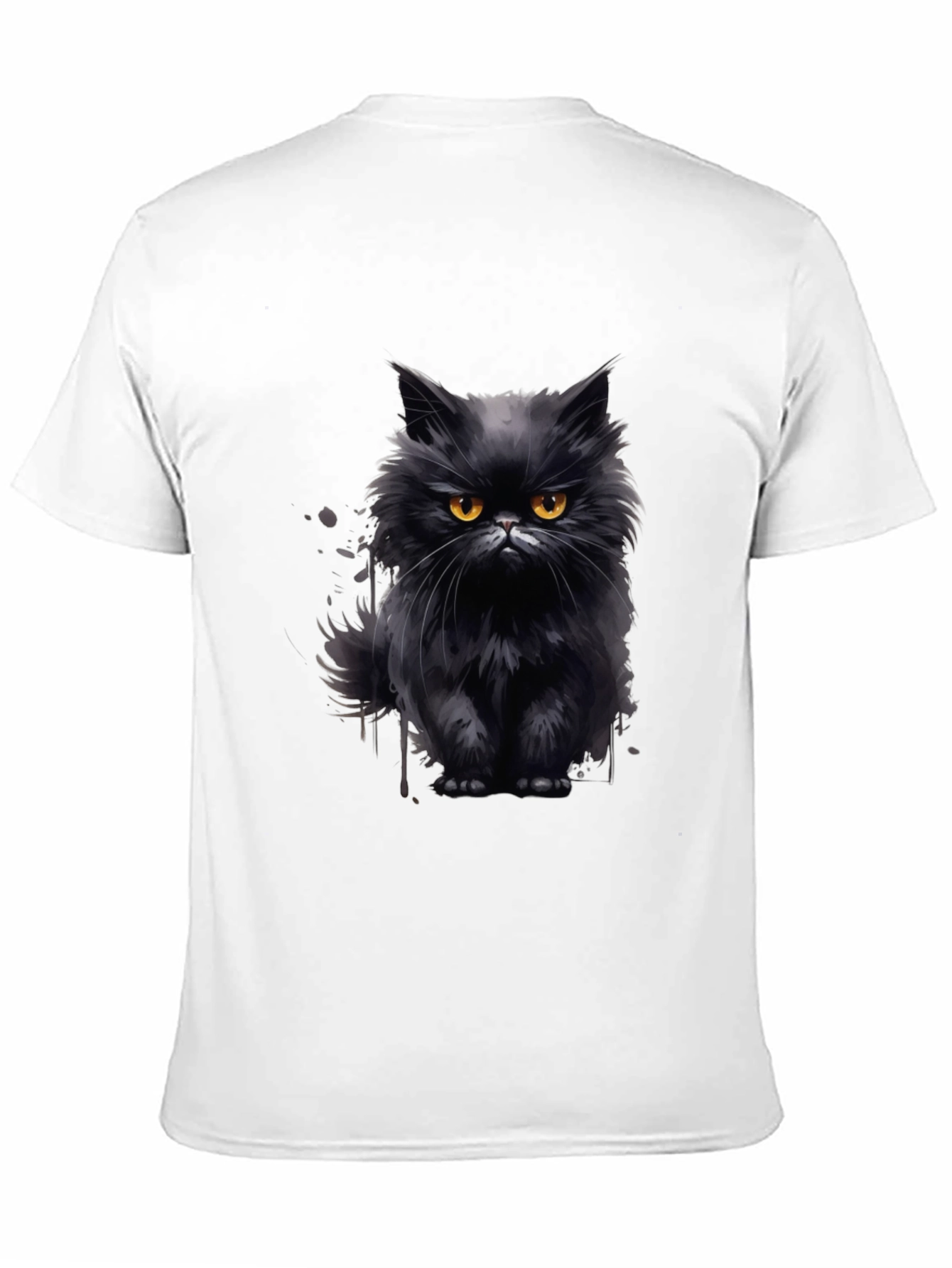 Black Black Cat Graphic T-Shirt - Men's Fashion view 11
