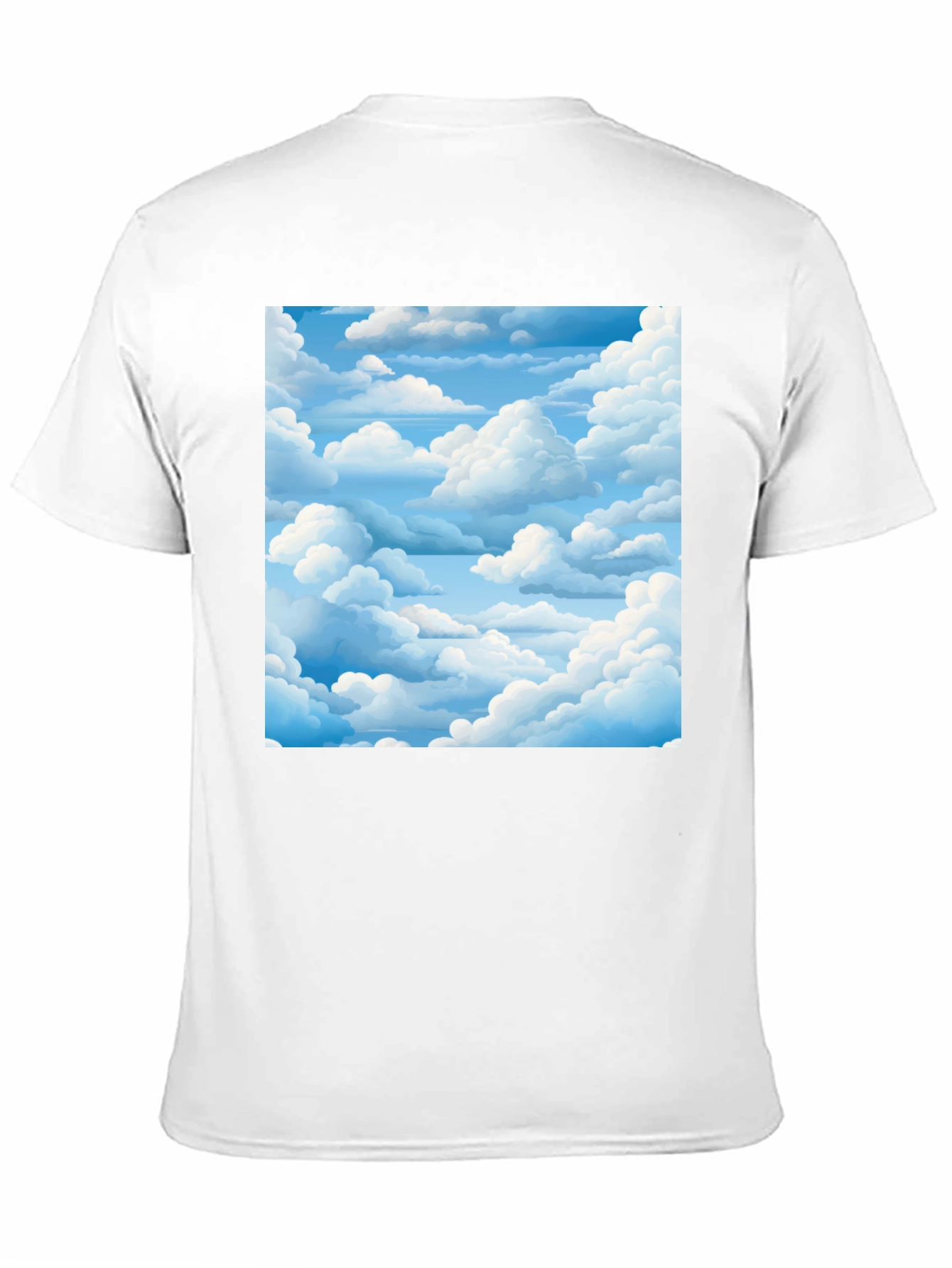 Black Sky Dream Black Tee - Cloudscape Graphic view 11