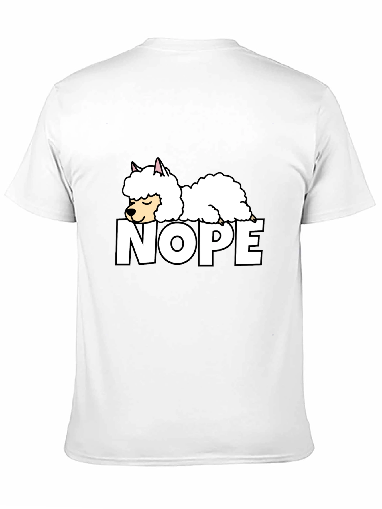 Black Nope Alpaca Graphic T-Shirt - Relaxed Fit view 11