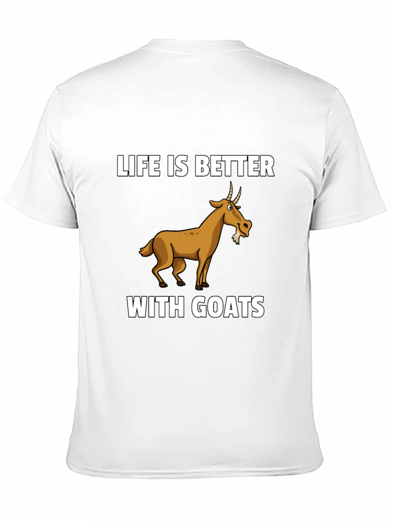 Black Life is Better with Goats Graphic T-Shirt view 11